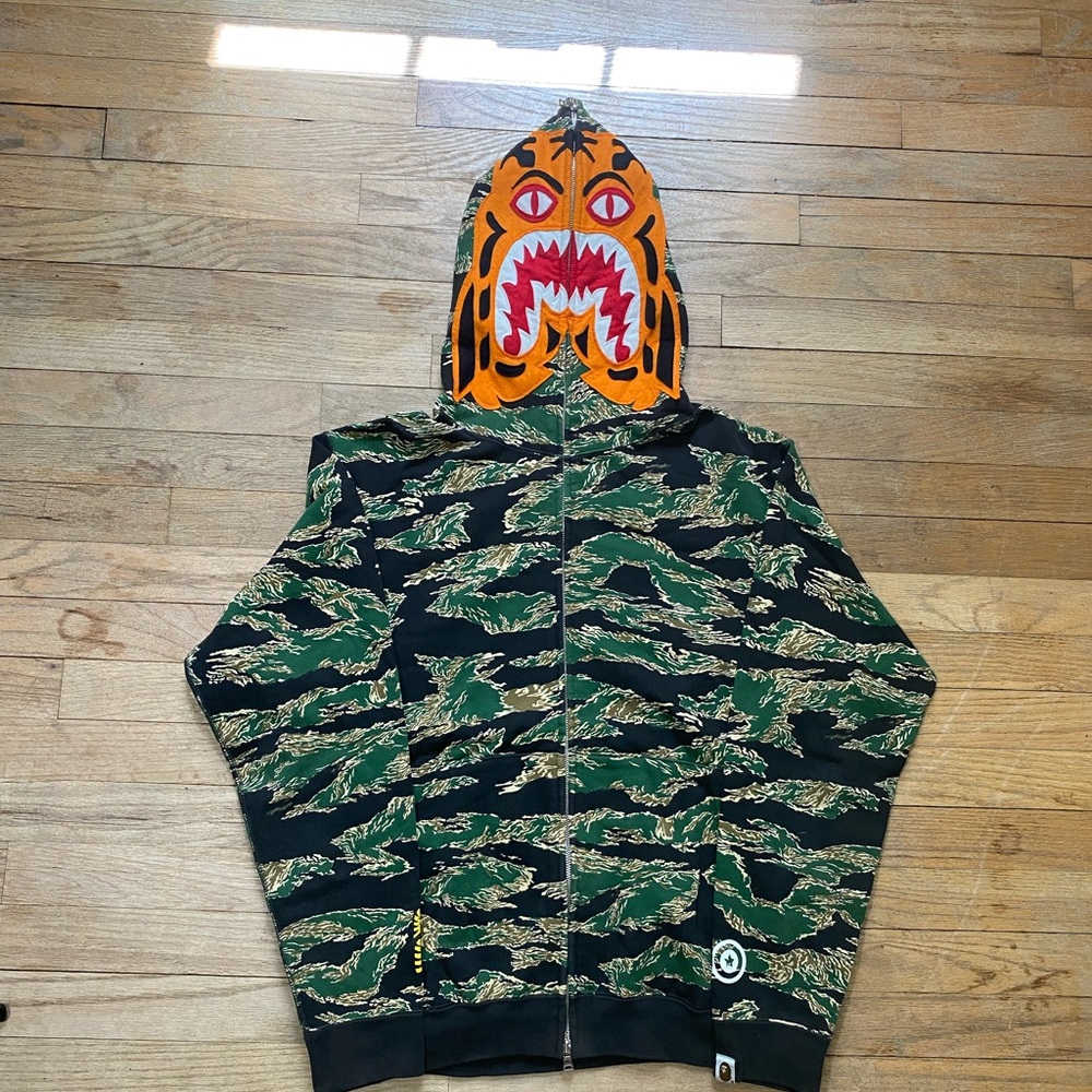 Abathingape woodland camo tiger full zip